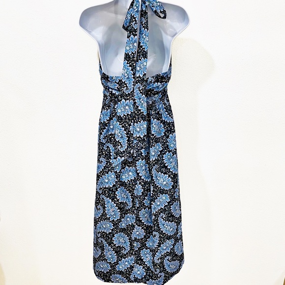 J. Crew Collection Halter Cutout Dress In Ratti Pacific Paisley - Picture 7 of 15